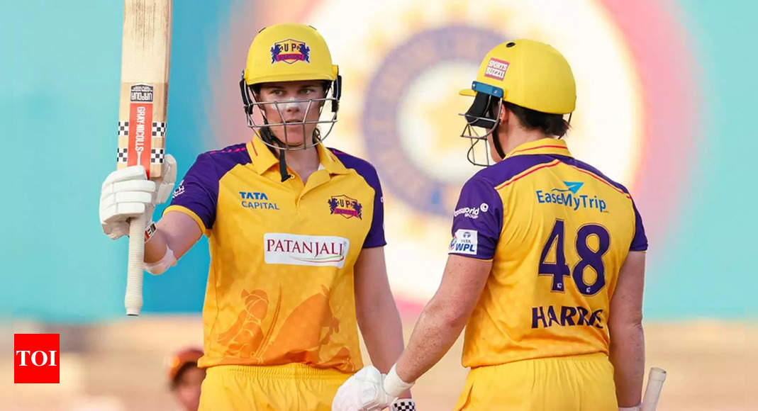 GG vs UPW, WPL 2023: Grace Harris, Tahlia McGrath fifties steer UP Warriorz into playoffs | Cricket News – Times of India