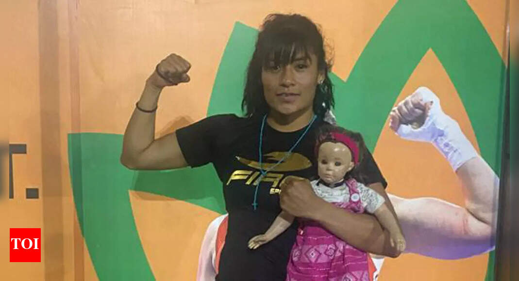 Carrying her lucky charm baby doll, Esmeralda Falcon hopes to put Mexican women boxing on Paris Olympics centrestage