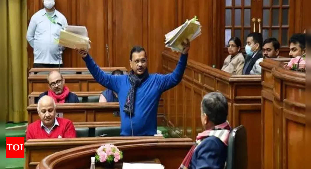 Delhi budget stalled over MHA queries; AAP, LG trade charges | Delhi News – Times of India