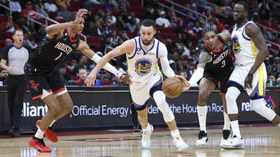 NBA: Golden State Warriors beat Houston Rockets to end 11-game road skid