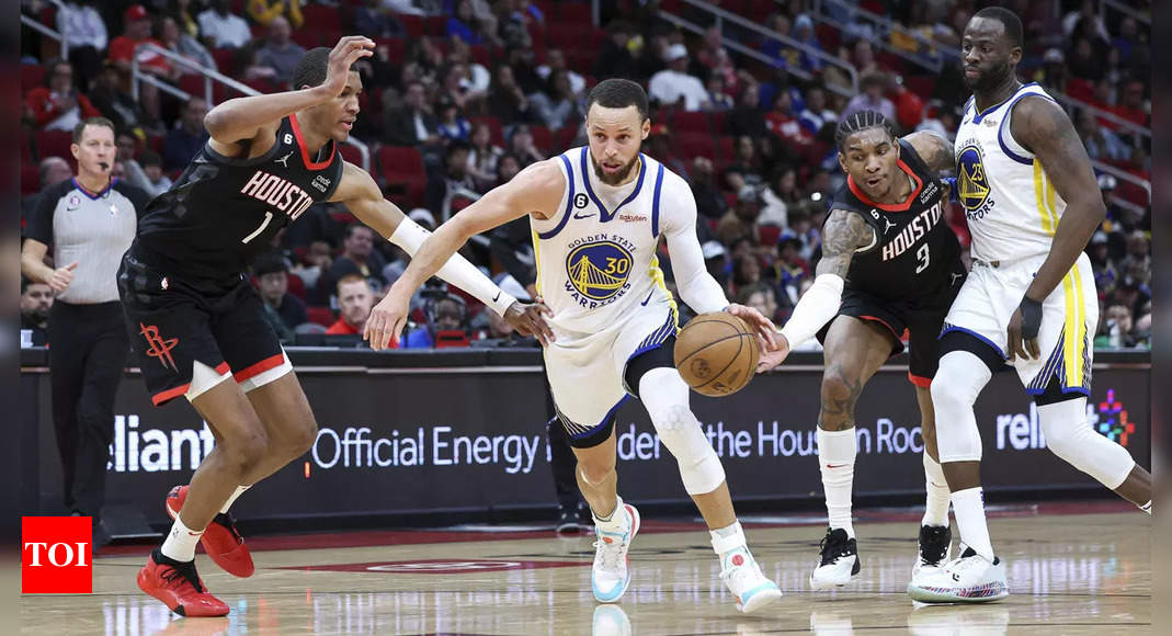 NBA: Golden State Warriors beat Houston Rockets to end 11-game road skid | NBA News – Times of India