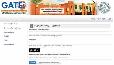 GATE 2023 Scorecard released on gate.iitk.ac.in, how to download - Times of  India