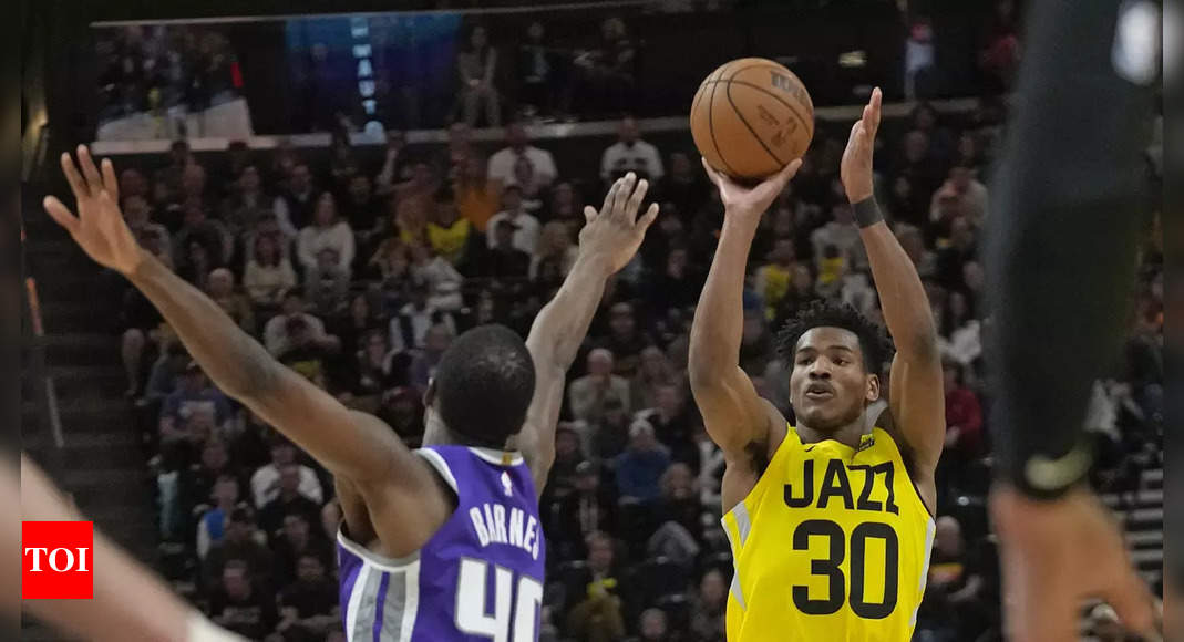 NBA: Ochai Agbaji shines as Utah Jazz beat Sacramento Kings | NBA News – Times of India