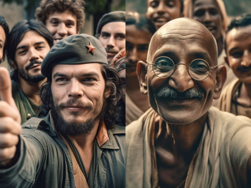 Breathtaking Selfies from the Past brought to life by AI Artist
