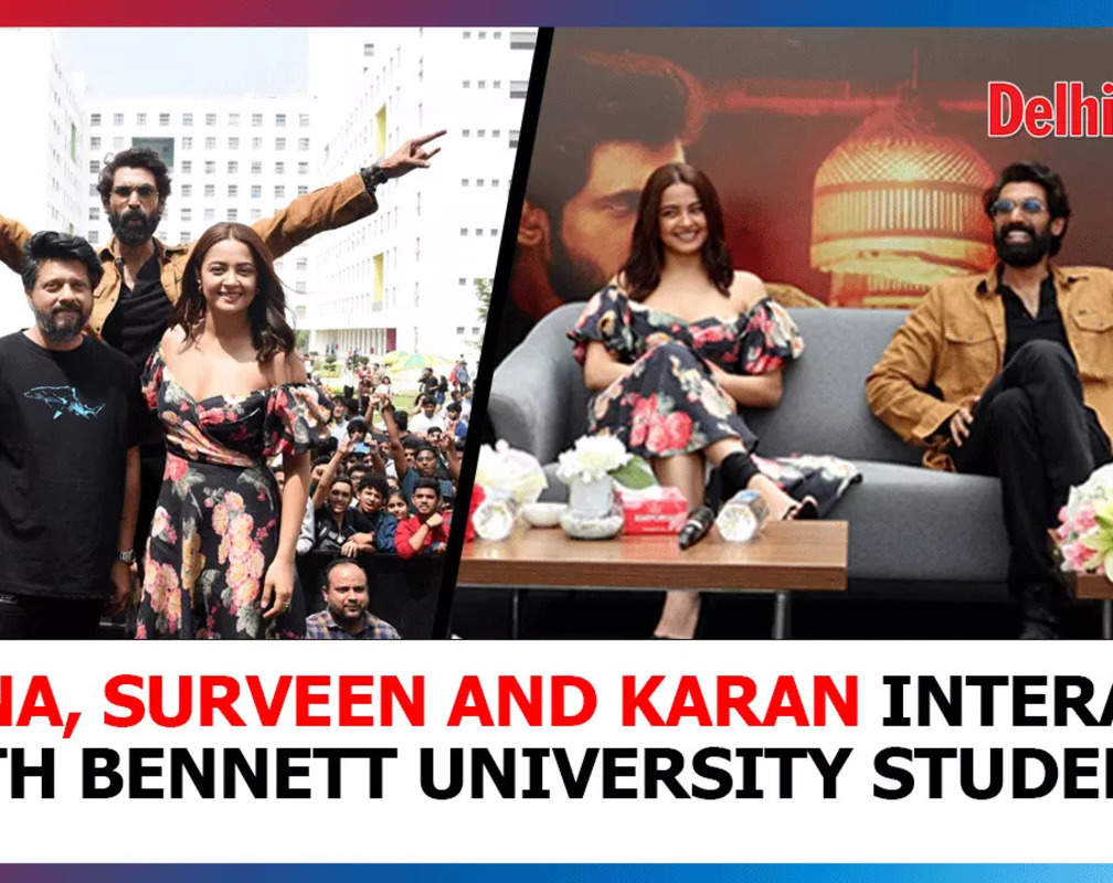 
Rana Daggubati, Surveen Chawla and Karan Anshuman interact with Bennett University students
