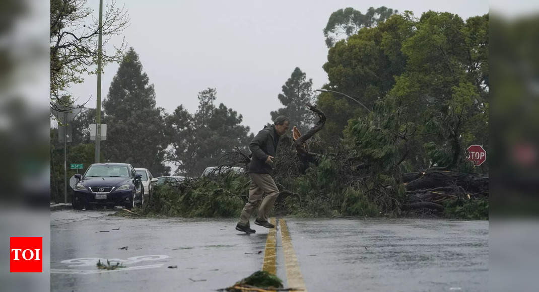 California: Storm-weary California lashed with 12th ‘atmospheric river’ cloudbursts – Times of India
