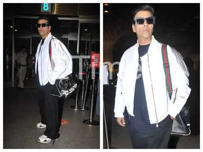 Security personnel stops Karan Johar at Mumbai airport as he forgets to show ID
