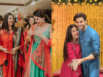 Divyanka Tripathi shares some beautiful pictures with her husband Vivek Dahiya from her sister-in-law’s Mehendi ceremony; see pics