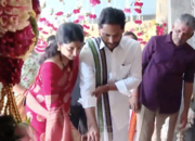 Watch: Andhra CM Jagan Mohan Reddy and wife YS Bharati celebrate Sobhakritu Nama Ugadi