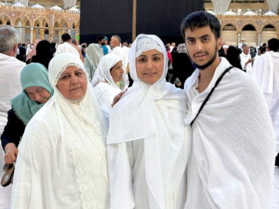 Hina Khan completes two Umrahs in 20 hours with mother and brother in Mecca, heads to Medina