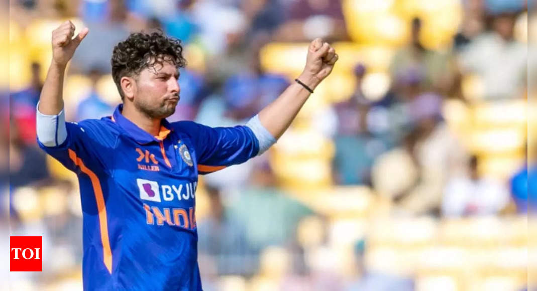 WATCH: Kuldeep Yadav bamboozles Alex Carey with a stunning turner | Cricket News – Times of India