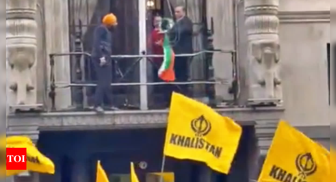 British Sikh:  Security heightened around Indian mission in London for protest by British Sikh groups | India News – Times of India