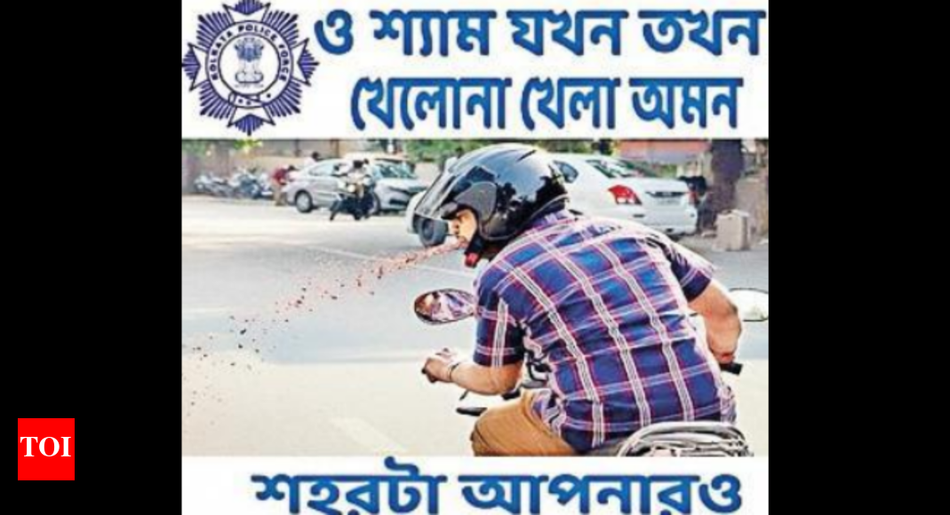 Kolkata cops take meme route for drive against spitting gutka and paan Kolkata News Times of