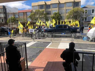 Security beefed up around Indian Consulate in San Francisco after Khalistani supporters stage protest