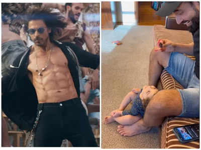 Shah Rukh Khan bowled over by adorable video of Irfan Pathan's son dancing to 'Jhoome Jo Pathaan'