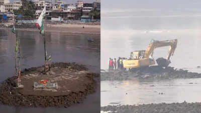 After Raj Thackeray's warning, encroached site of 'dargah' in Mumbai's Mahim demolished