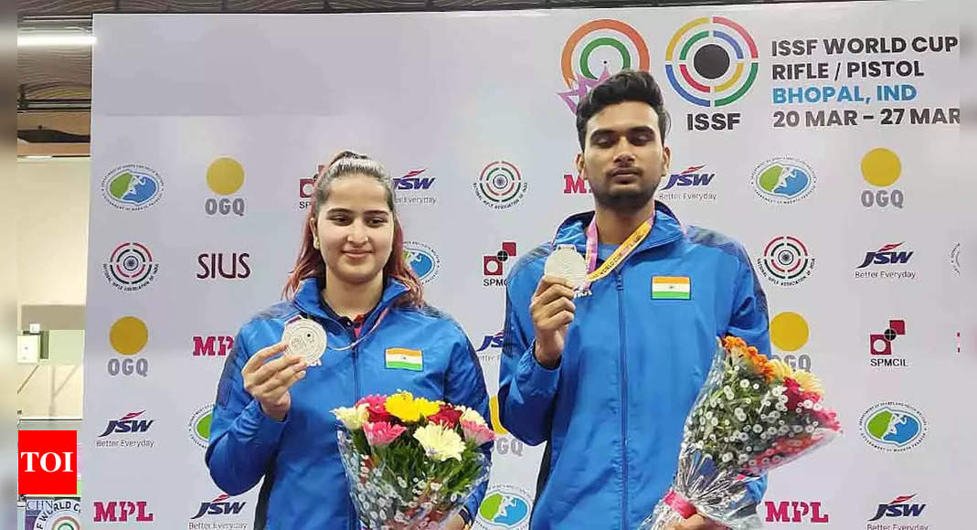 ISSF World Cup Bhopal: India win two mixed team medals on Day 2, but China sweep gold | More sports News – Times of India