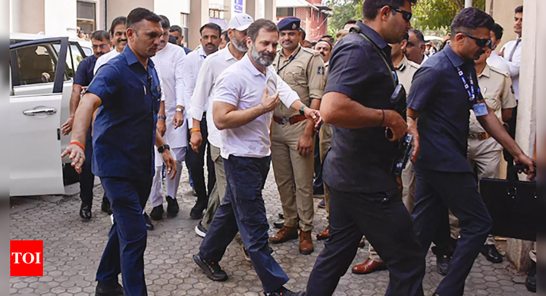 Rahul Gandhi:  Rahul Gandhi’s conviction by Surat Court: Lawyer files complaint with Speaker, seeking his disqualification from Lok Sabha | India News – Times of India