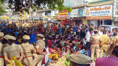 Coimbatore Corporation conservancy workers begin indefinite strike