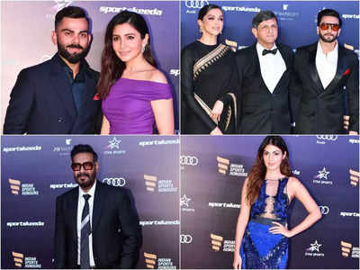 Virat Kohli-Anushka Sharma, Deepika Padukone-Ranveer Singh and more celebs sparkle at sports awards
