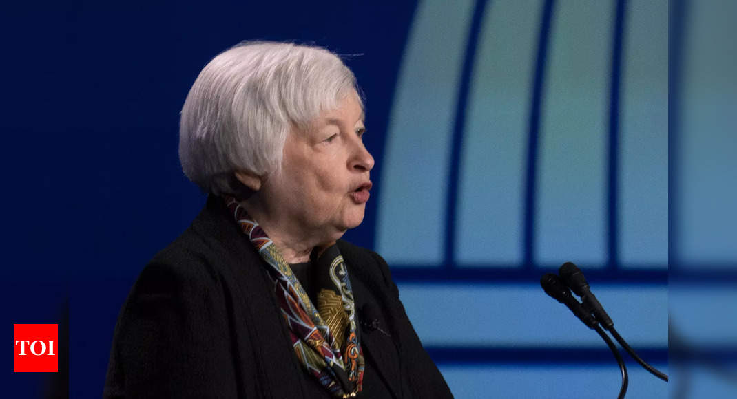 Yellen: Wall Street ends higher as Yellen vows actions to safeguard deposits – Times of India