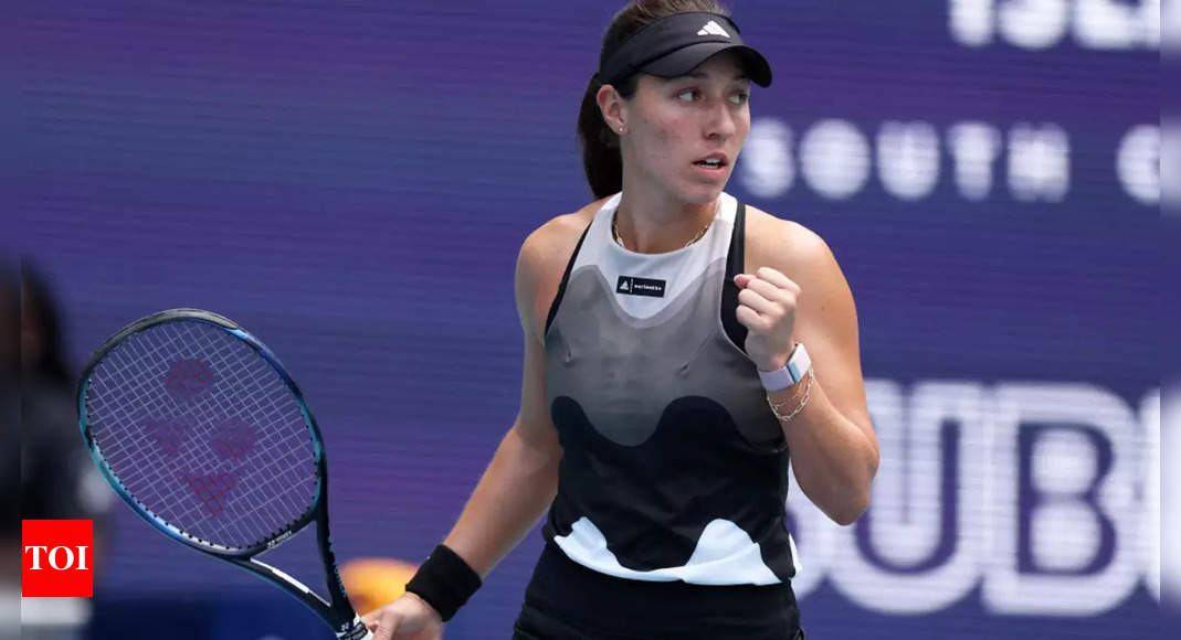 Jessica Pegula breezes past Katherine Sebov to reach Miami Open third round | Tennis News – Times of India