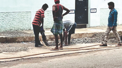 Patched-up roads dug up, dug-up roads remain dangerous