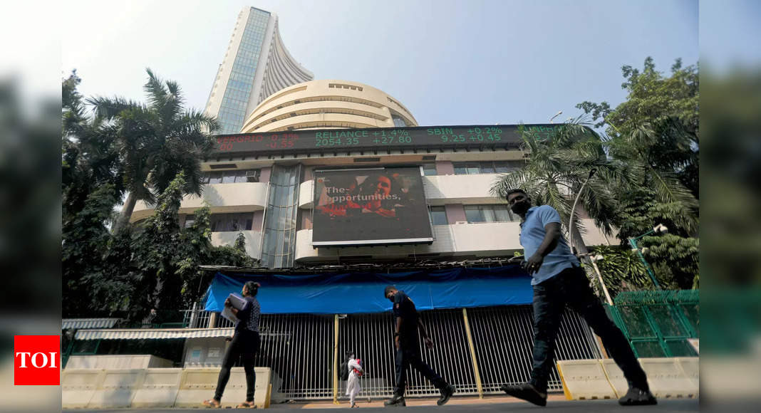 Sensex: Sensex, Nifty fall in early trade amid weak trend in Asian equities – Times of India