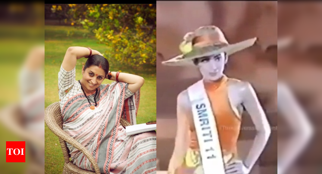 Smriti Irani’s old ramp walk video from her Miss India days goes viral ...