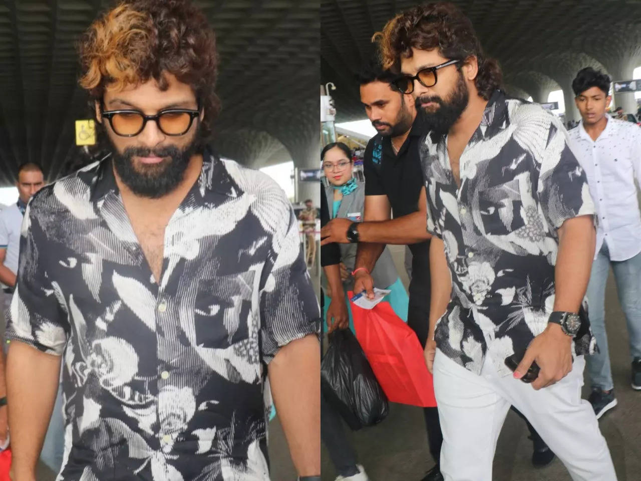 Watch: Allu Arjun turns heads at Mumbai airport with super cool ...