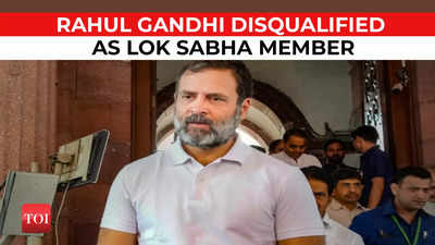 Rahul Gandhi disqualified as member of Lok Sabha