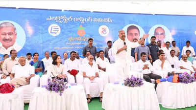 Minister Peddireddy Ramachandra Reddy lays foundation stone for Electrosteel castings manufacturing plant at Punganur