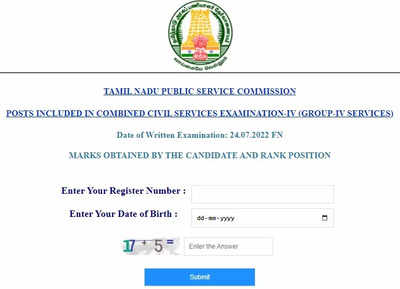 TNPSC Group 4 Result 2023 announced, here's direct link