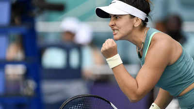 Bianca Andreescu stuns Maria Sakkari to reach Miami Open third round, Andrey Rublev advances