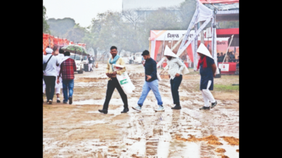 On Day 1 of farmer fests, low footfall due to rain in Punjab