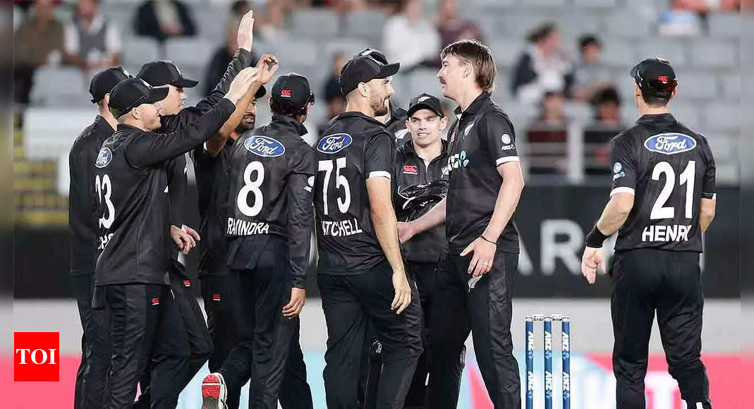 1st ODI: New Zealand beat Sri Lanka by 198 runs | Cricket News – Times of India