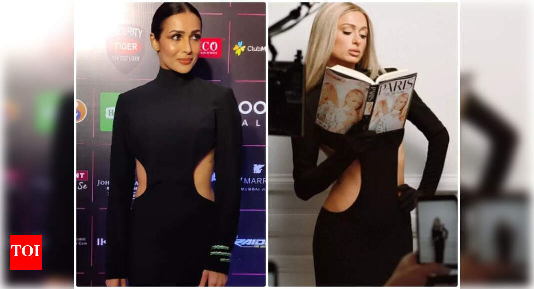 Who wore it better? Malaika Arora makes heads turn in cut-out dress Paris Hilton rocked last week – Times of India