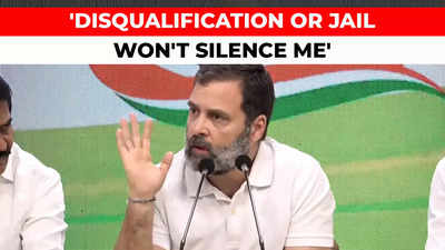 Disqualification or jail won't silence me: Rahul Gandhi