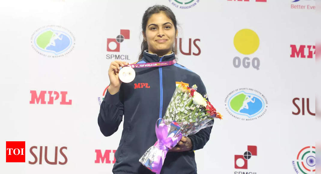 ISSF World Cup: Manu Bhaker ends two-year wait with bronze, Doreen Vennekamp’s gold for Germany halts China’s run | More sports News – Times of India