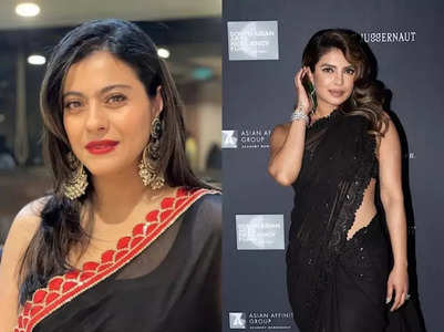 Actresses who've aced the black saree look