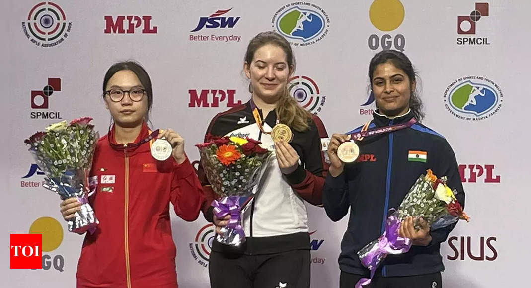 Manu Bhaker: ‘I hope I keep improving’: Manu Bhaker hopes Bhopal World Cup bronze is a sign of good days ahead | More sports News – Times of India