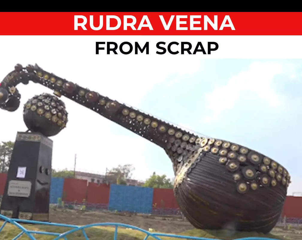 
Bhopal artists make 28-feet 'Rudra Veena' out of scrap
