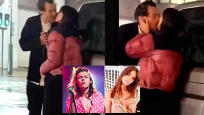 Harry Styles and Emily Ratajkowski's passionate kiss on the street of Tokyo gets caught on cam and goes viral