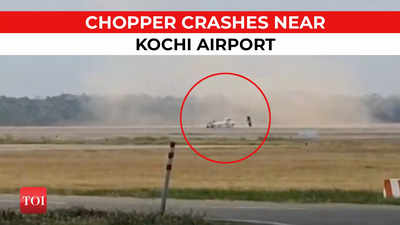Coast Guard helicopter crashes near Cochin Airport during training session, 2 injured