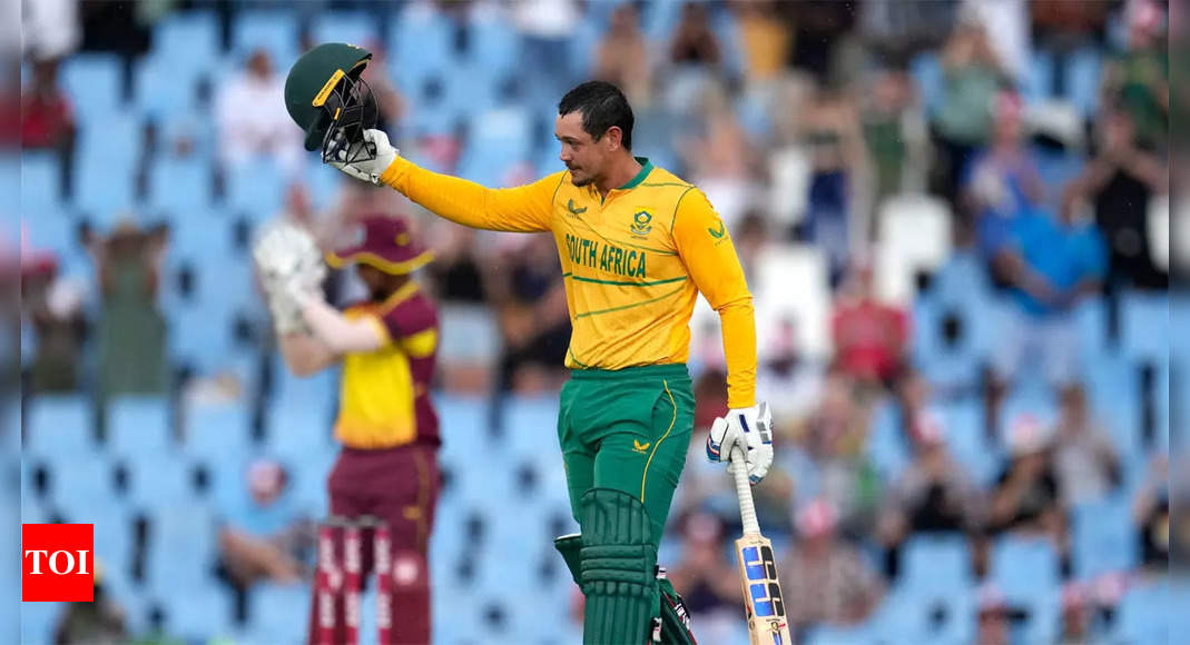 West Indies 28/1 in 3.0 Overs | South Africa vs West Indies 2nd T20I Live Cricket score  – The Times of India