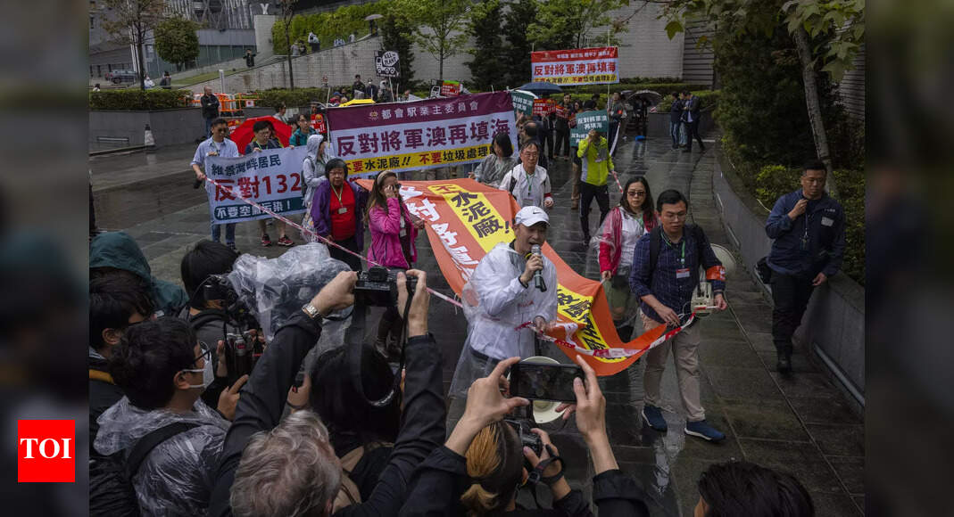 Hong Kong Police Keep Tight Tabs On Protest Hong Kong police keep