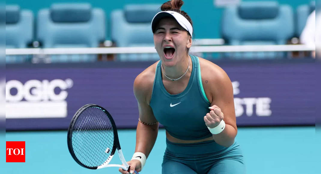 Bianca Andreescu and Aryna Sabalenka march into last 16 in Miami | Tennis News – Times of India