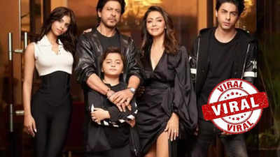 Gauri Khan's latest picture with Shah Rukh Khan and kids Suhana Khan, Aryan Khan, AbRam Khan wins the internet; fans say 'royal family'