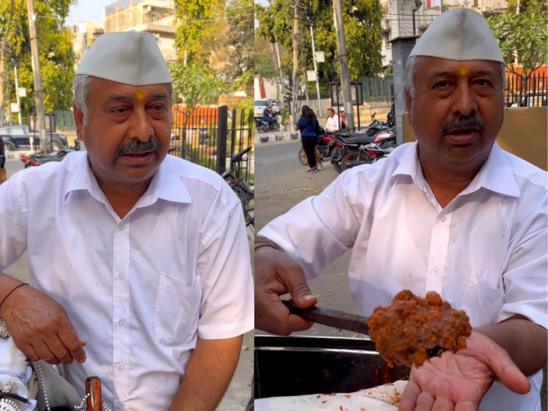 Meet 'Double Meaning' Uncle ji who serves special chhole kulche, watch viral video