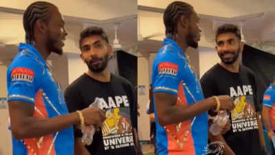 WATCH: Jasprit Bumrah makes first appearance post his back surgery during WPL final